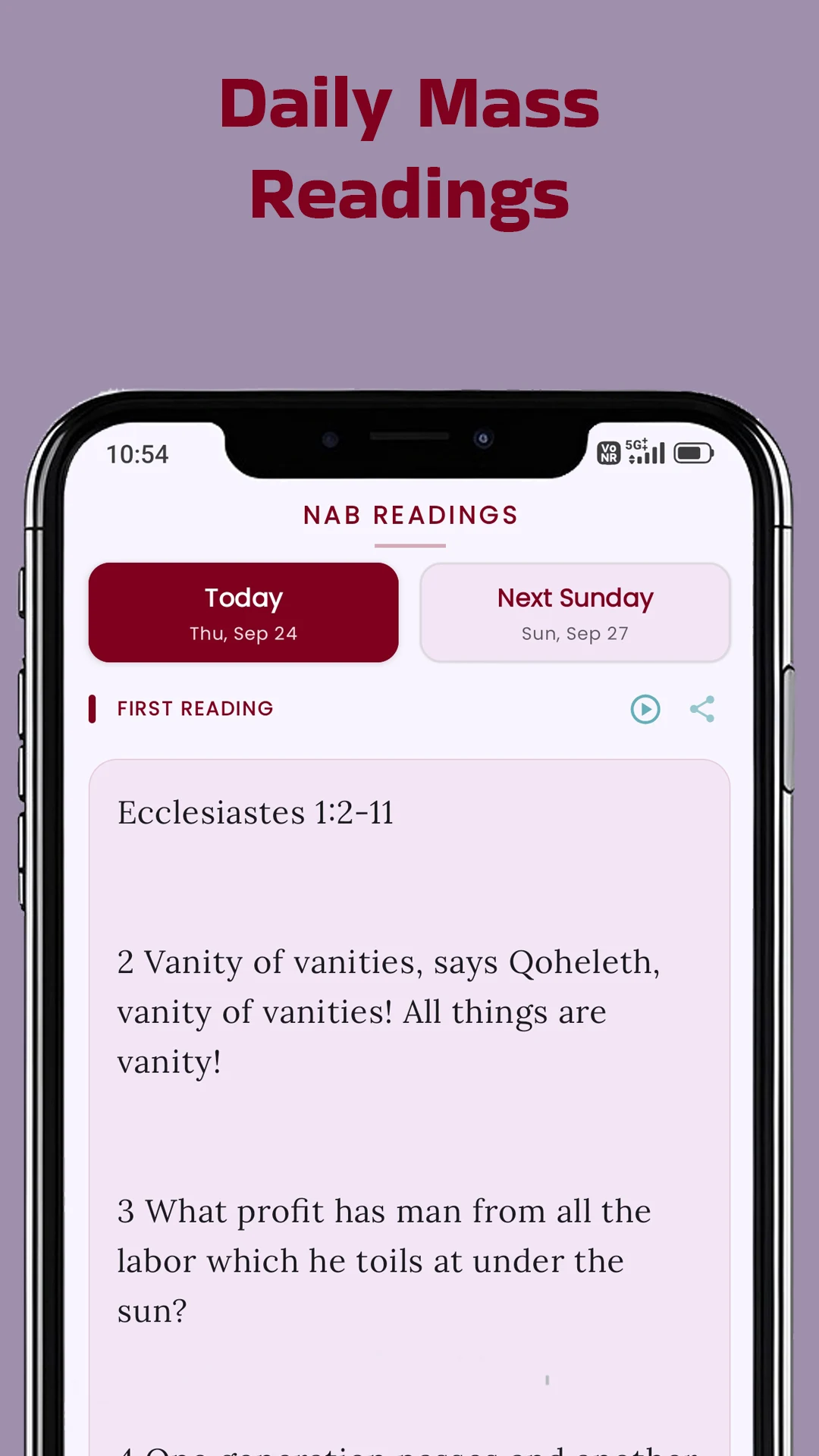 Daily Catholic Readings 2027 screenshot